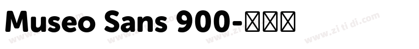 Museo Sans 900字体转换